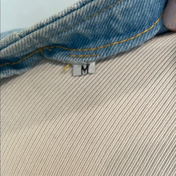 Denim Vest and High Side Slit Skirt Set - Picture 6 of 6